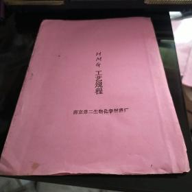 HMG促性腺素工艺规程 南京第二生物化学制药厂 八五品500元bpy09