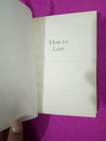 英文原版 How To Love 怎么爱 冥想小书 英文版 进口英语原版书籍