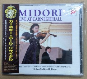 首版日版sample版 midori 在卡耐基 经典小提琴曲目 附侧标齐