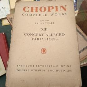 Chopin complete works XIII 肖邦全集 乐谱