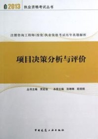 注册咨询工程师投资执业资格考试历年真题解析：项目决策分析与评价