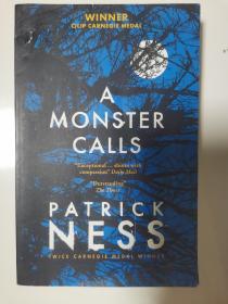 A Monster Calls 当怪物来敲门 英文原版小说 恶魔的呼唤 卡内基文学奖 派崔克奈斯Patrick Ness 电影原著 儿童奇幻冒险小说进口书