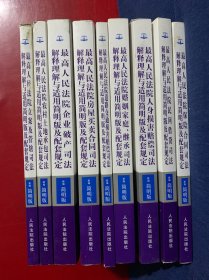 最高人民法院立案及管辖司法解释理解与适用简明版及配套规定（新编简明版）1.3.4.6.7.8.9.10.11【9册合售】