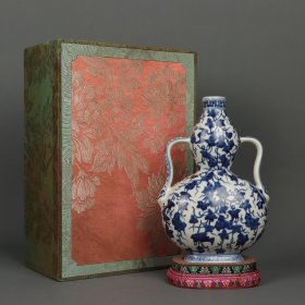 40—清乾隆-青花葫芦扁瓶