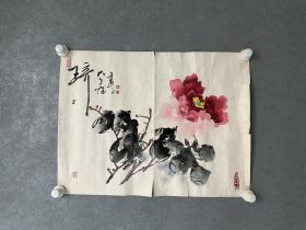 崔廷玉 花卉画