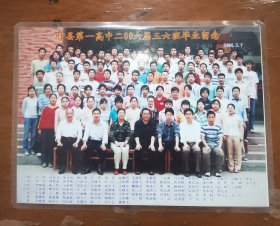 老照片 叶县第一高中200六届三六班毕业留念
