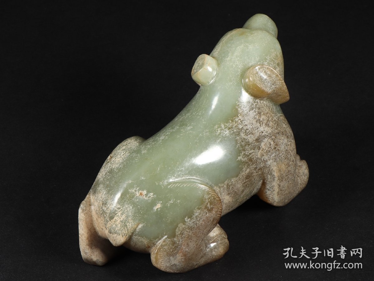汉和田玉灰皮熊