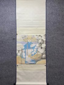 田黎明立轴 画芯尺寸68×67