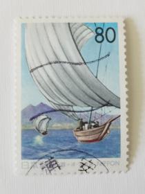 邮票  日本邮票  信销票   帆船⛵