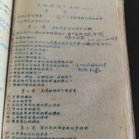 太原医学院油印1958老教材:《微生物学发展简史》《寄生虫学复习大纲》《药理学复习提纲》《病理复习提纲》《祖国医学史简易》《经脉歌》增润古本加注详释《1957~1958年度第一学期数学复习提纲》《物理复习提纲》《语文复习提纲》《古典文学概释》《新文学概述》，油印合订本