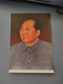 毛泽东照片（彩色） 实物拍摄