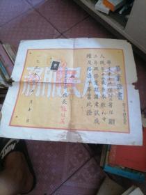 1955年  河北省辛集中学   深县人  申全兴  毕业证16—6