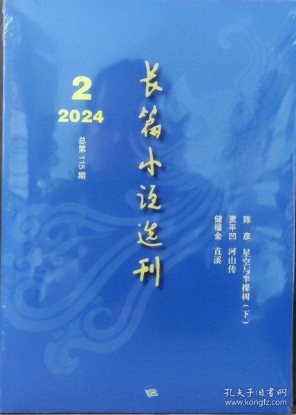 《长篇小说选刊》2024年第2期（储福金《直溪》贾平凹《河山传》，陈彦《星空和半棵树》下部）