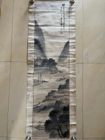 吴石仙 山水画 字画 国画 纯手绘 书画 条幅 卷轴 作品