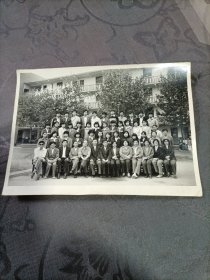 老照片 武钢第一职业中学八四级园艺班毕业留念1987年