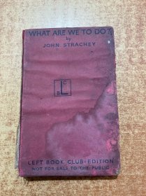 WHAT ARE WE TO DO BY JOHN STRACHEY 民国版