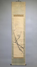 日本名家绘画：松村景文《淡月疏梅图》（保真）