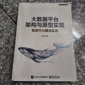 大数据平台架构与原型实现：数据中台建设实战(博文视点出品) 正版内页没有笔记封面实物拍图