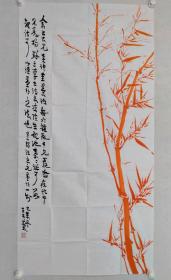 保真书画，徐邦达艺术馆馆长，章耀先生四尺整纸国画一幅137×69cm软片，章耀男，浙江海宁人，1963年生。艺术创作先后得姜宝林、孙永、曾宓等先生指导。现为中国美术家协会会员，张宗祥书画院副院长、徐邦达艺术馆馆长。作品入选“全国首届山水画展”、“第八届全国美展”、“中国现代书画大赛”（优秀奖）、“中国画三百家展览”（获铜奖）等。