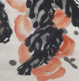 刘春华款国画纯手绘原装老裱