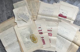 北京联合大学民族与宗教研究所教授佟洵旧藏：佟洵 手稿、残稿及手写资料等一组百页以上。