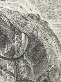 【鲁本斯作品】《勃艮第公爵菲利普三世肖像》—1829年铜版画 奥地利美景宫美术馆系列 纸张尺寸29.5*24.2厘米