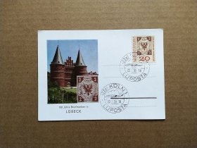 《集邮精品收藏：德国1959年名胜古迹建筑图卡极限片 商品如图》青山2404-2