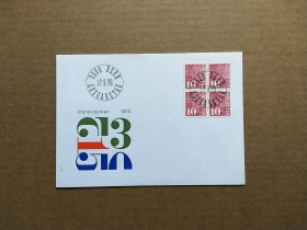 《集邮精品收藏：瑞士1970年四方连邮票首日封 商品如图》青山2401-26