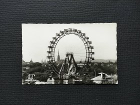 《集邮精品收藏：欧洲1956年书籍邮票实寄普拉特63米高的摩天轮明信片 背面手书寄语 商品如图 仅此1枚》青山2401-13