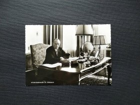 《集邮精品收藏：德国1970年左右 总理阿登纳博士照片明信片 商品如图 》青山2401-16