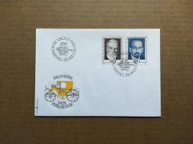 《集邮精品收藏：列支敦士登1969年先驱人物林登堡 沙姆皮奥邮票首日封 商品如图》青山2401-26