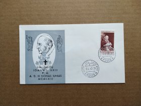 《集邮精品收藏 梵蒂冈1963年保罗邮票首日封 商品如图》青山2404-2