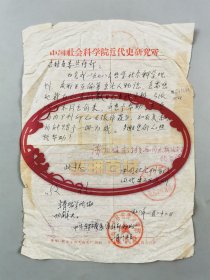 佟冬（著名历史学家、教育家、原吉林省社科院院长）批示 及 信札1页『坐拥百城LYJ20241010A03』