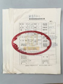 缪海稜（原新华社副社长）、刘春（中国科学院顾问）、方致远（著名诗人）、刘波 亲笔填写  野草诗社登记表 共4页『坐拥百城LYJ20240412A02』