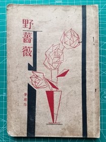 民国新文学-《野蔷薇》-茅盾(沈雁冰)著-小说–大江书铺1930年11月3版-道林纸