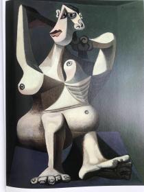 现代艺术博物馆藏毕加索画集 38幅彩色42幅黑白插图图 精装大16开