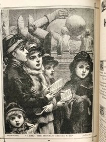 1887年 家庭箴言杂志 约百幅插图 漆布精装16开