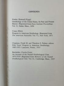 K.B.斯特林《对美国鸟类学史的贡献 》，精装，Contributions to the History of American Ornithology by K.B.Sterling