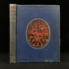 1867年 巴德根《火焰中的脸》 35幅彩色蚀刻版画插图 漆布精装大16开