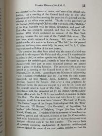 K.B.斯特林《对美国鸟类学史的贡献 》，精装，Contributions to the History of American Ornithology by K.B.Sterling