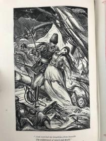 约19世纪后期 托马斯·摩尔诗集 约6幅版画插图 漆布精装32开
