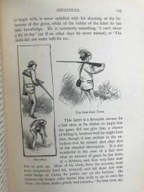 1886年 狩猎指南 约百幅版画插图 漆布精装32开