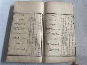 清末西学东渐代数教科书《代数益古演段细草、代数化法》木刻本两种共五卷，附一卷。版本稀见