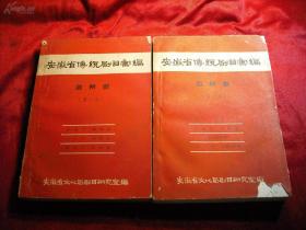 【迎国庆】【珍贵戏曲资料】1958年老铅字排印本 《安徽省传统剧目汇编》2厚册全。品好