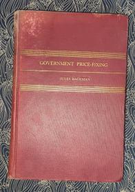 1938年英文原版 Government Price Fixing 政府定价