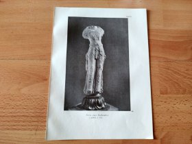 【G1623】1920年书页图版《流失海外的中国瑰宝：唐朝佛造像，菩萨躯干》（torso eines bodhisattva）-----纸张24.5*18.5厘米