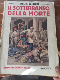 约1910年意大利中国题材电影、稀有资料：《死亡的地牢：在中国的经历》16页版图，其中彩色10幅；142页；8开平装；品相如图，征订