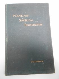 1910年【TRIGONOMETRY 三角法（平面和球面）】外文版，精装本