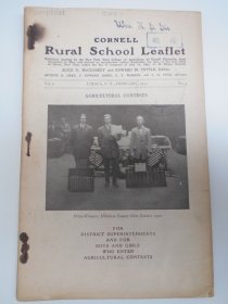 1913年【CORNELL  Rurai Schooi  Leafiet 康奈尔乡郊学校小册子】