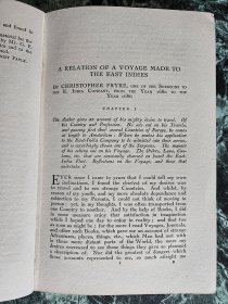 【民国天津市政府旧藏，有书票】Voyages To the East Indies《前往东印度群岛》( Christopher Fryke and Christopher Schweitzer的介绍和笔记)，伦敦1929年出版（C. Ernest Fayle 注释)，精装22*14.5厘米，好纸276页，铜版纸插图8页（背白）